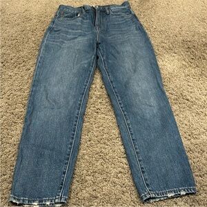 Madewell Indigo Denim Jeans mom jeans